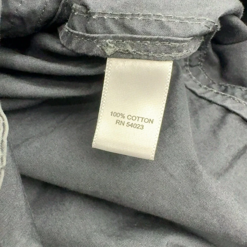 Banana Republic Jacket Mens S Gray Cotton Double Breasted Field Utility Military